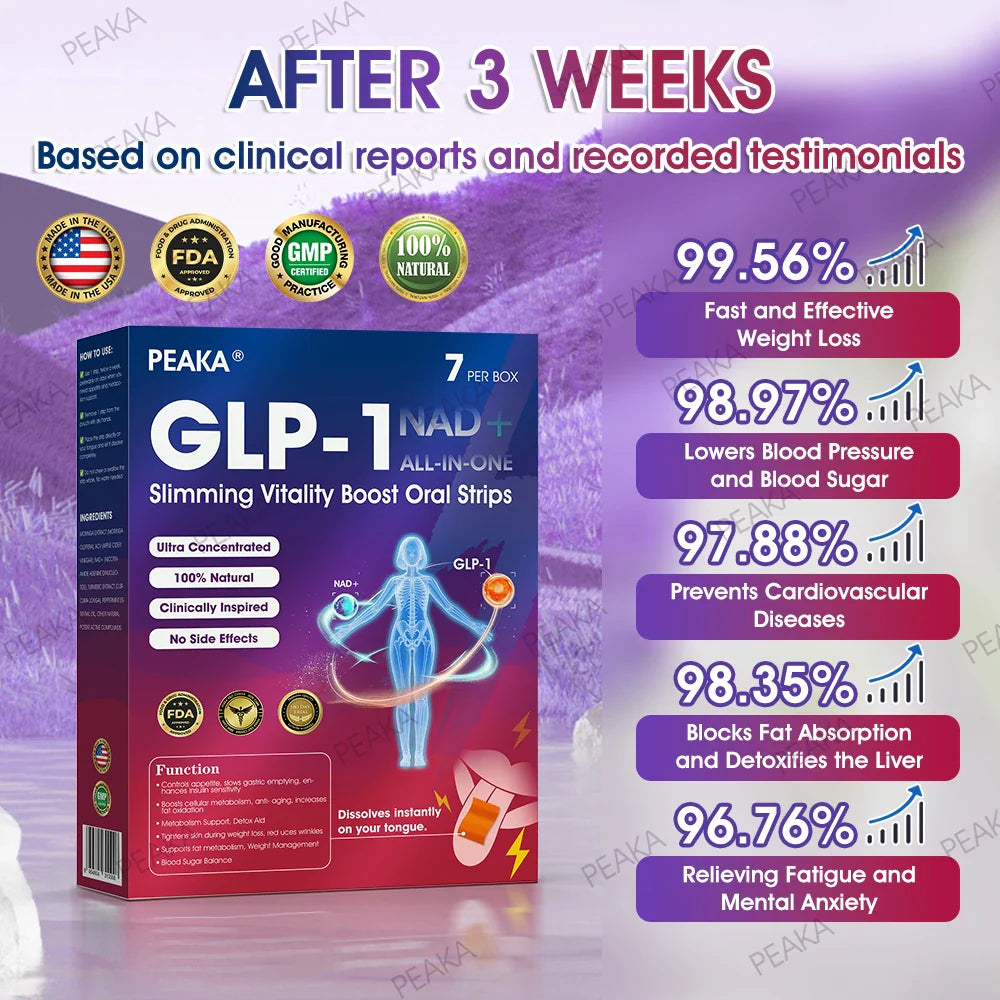 ๐๐๐๐๐๐๐๐ ๐๐ก๐๐๐ | PEAKAยฎ GLPโ1 Slimming Vitality Boost Oral Strips ๐ฉโโ๏ธ๐ฅ(Just once a week, visible changes in 7 days โ
For obesity, cardiovascular health, diabetes, sleep apnea, joint issues, and more)