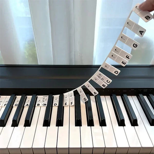 The leisurevivi™ - Removable Piano Keyboard Note Labels